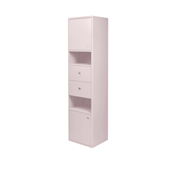 Ružová vysoká/závesná kúpeľňová skrinka 40x158 cm Color Bath – Tom Tailor-image-3
