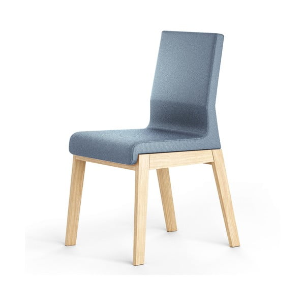 Modrá stolička z dubového dreva Absynth Kyla