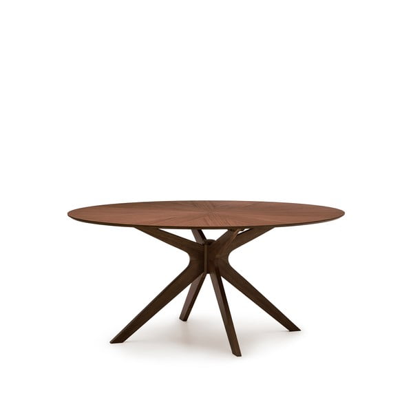 Jedálenský stôl s doskou v dekore orechového dreva 110x180 cm Naanim – Kave Home-image-4