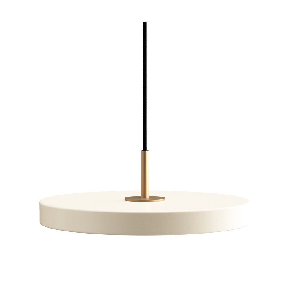 E-shop Krémovobiele LED závesné svietidlo so stmievačom s kovovým tienidlom ø 31 cm Asteria Plus Mini – UMAGE