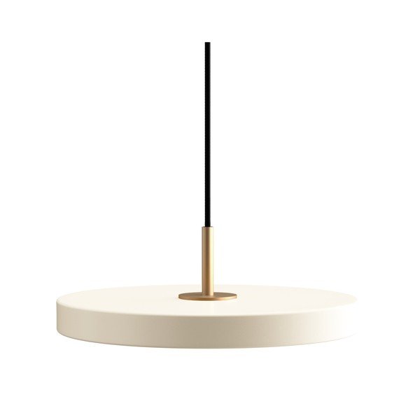 Krémovobiele LED závesné svietidlo so stmievačom s kovovým tienidlom ø 31 cm Asteria Plus Mini – UMAGE
