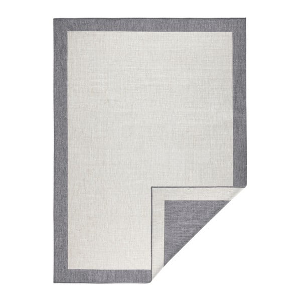 Sivo-krémový vonkajší koberec NORTHRUGS Panama, 80 x 150 cm