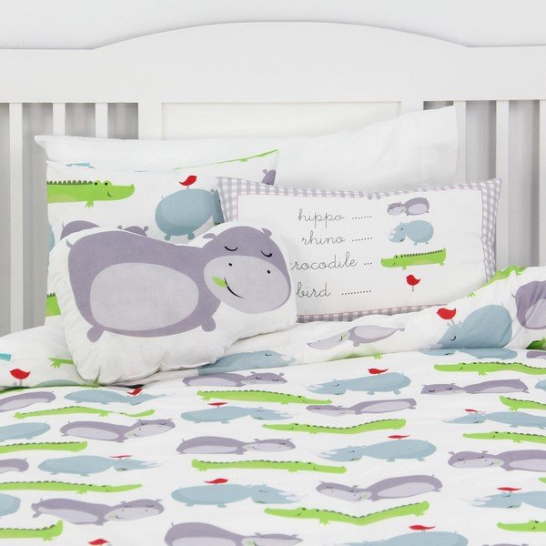 Detské bavlnené obliečky na paplón a vankúš Mr. Fox Hippo, 140 × 200 cm-image-4