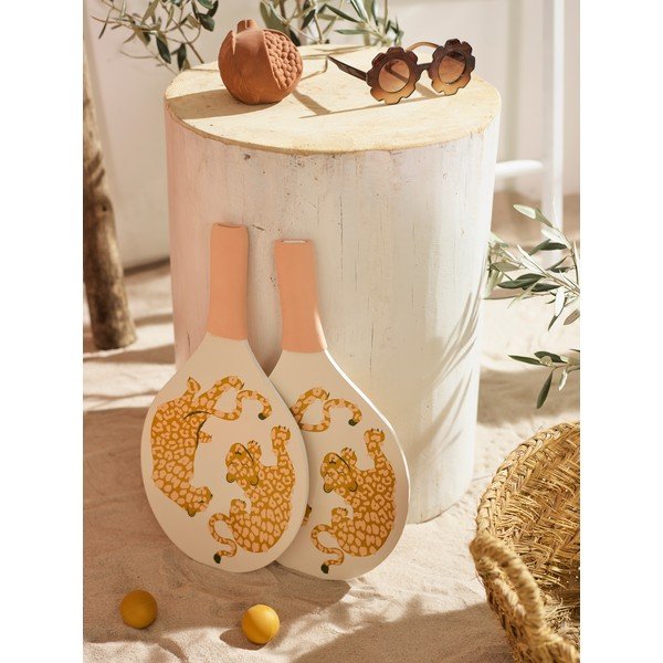 Set 2 rakiet a loptičiek na plážový tenis Sunnylife Call of the Wild-image-1