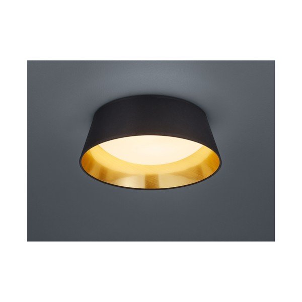 Čierne stropné LED svietidlo Reality Ponts, priemer 34 cm-image-1