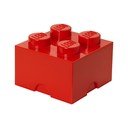 Červený úložný box štvorec LEGO®