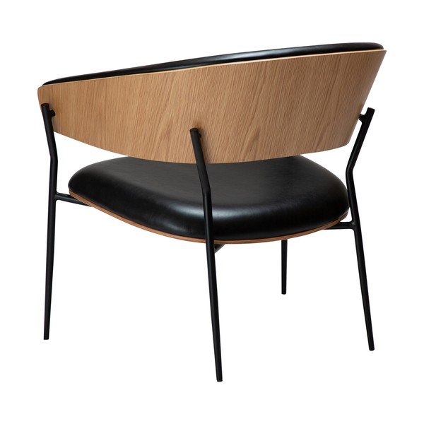 Čierne kreslo z imitácie kože Crib – DAN-FORM Denmark-image-3