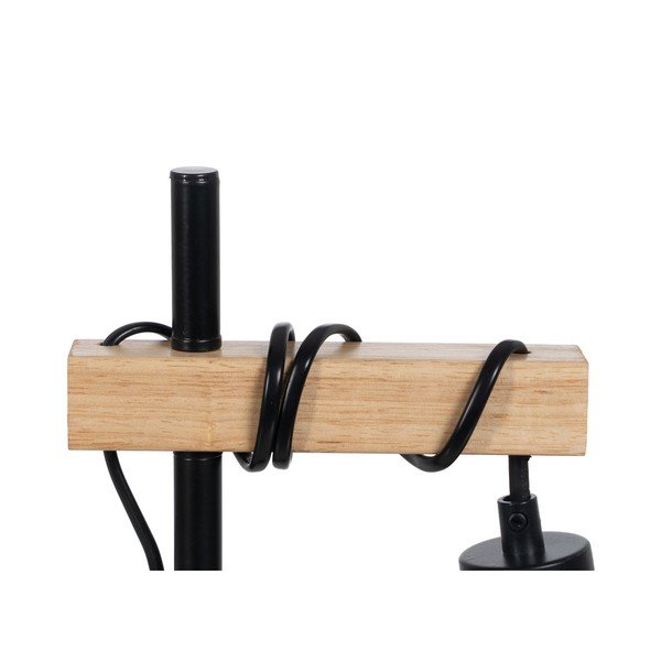 Stolová lampa v čiernej a prírodnej farbe (výška 52 cm) – Ixia-image-3