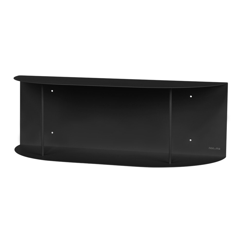E-shop Čierna poschodová kovová polica 60 cm Lina – noo.ma