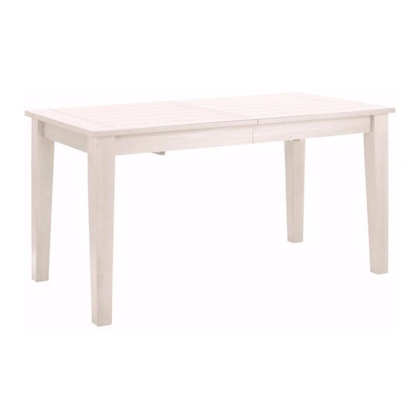 Biely drevený rozkladací jedálenský stôl Støraa Amarillo, 180 × 76 cm