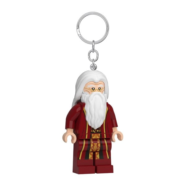 Červená kľúčenka so svietidlom Harry Potter Professor Dumbledore – LEGO®