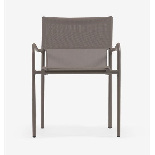 Hnedá hliníková záhradná stolička Kave Home Zaltana-image-4