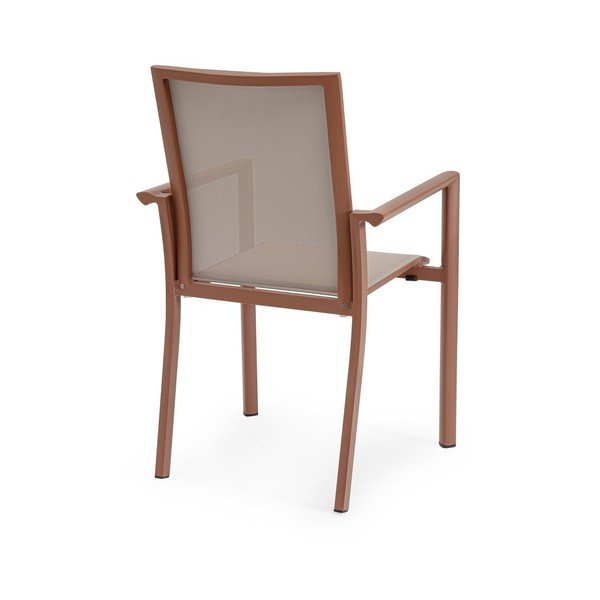 Taupe kovová záhradná stolička Konnor – Bizzotto-image-4