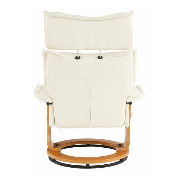 Set krémového kresla a podnožky Støraa Roubaix-image-3