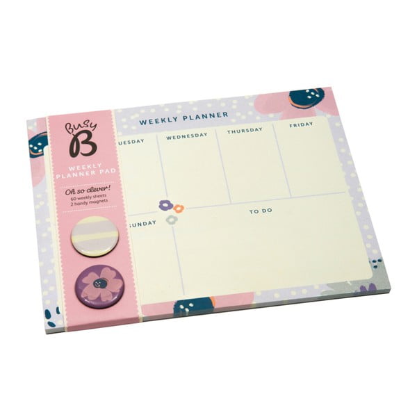 Týždenný plánovač Busy B Planner Pretty/Floral, 60 listov-image-1