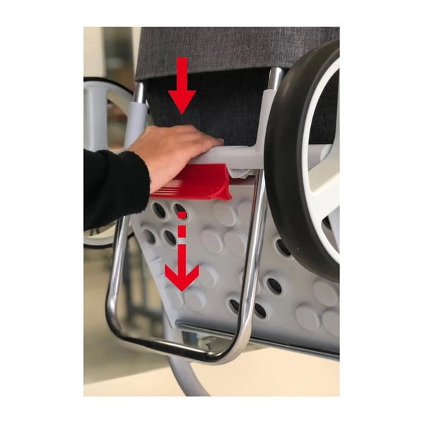 Nákupná taška na kolieskach 53 l Com Tweed Polar Black Tube – Rolser-image-3