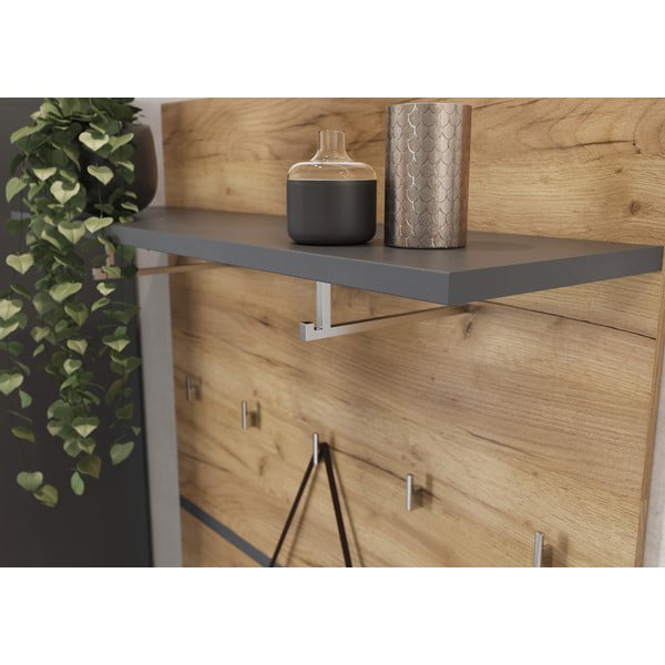 Vešiakový panel v dekore duba v prírodnej farbe Lissabon – Germania-image-3