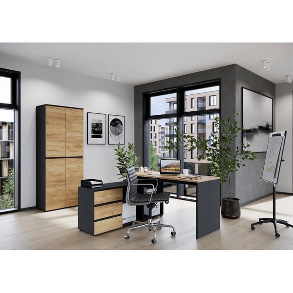 Pracovný stôl v dekore duba 146x145 cm Lissabon - Germania-image-1