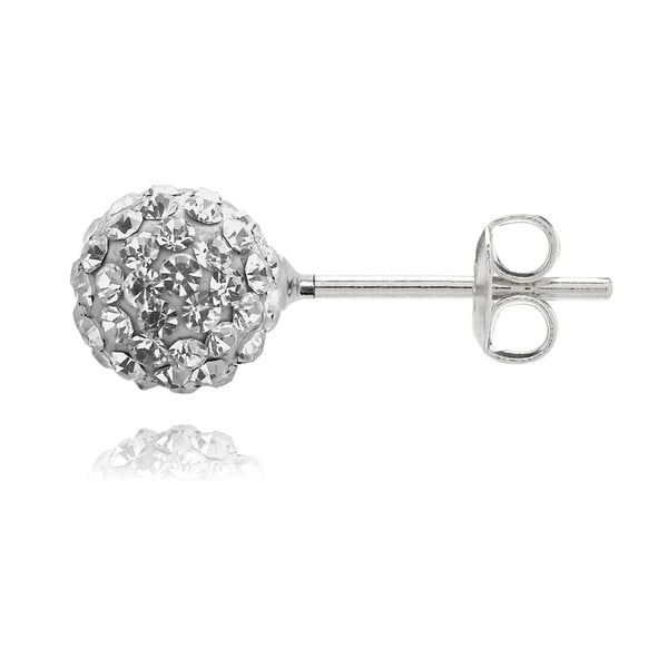 Náušnice v striebornej farbe s krištáľmi Swarovski Saint Francis Crystals Rub-image-1