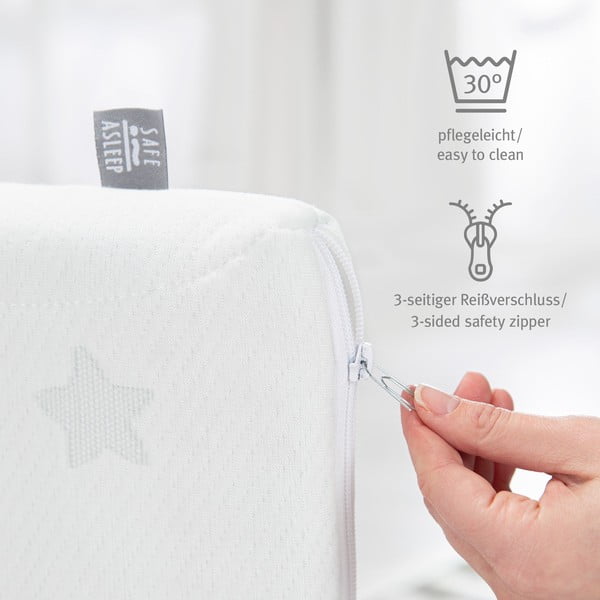 Penový detský matrac s odnímateľným poťahom 95x70 cm Safe Asleep® – Roba-image-1