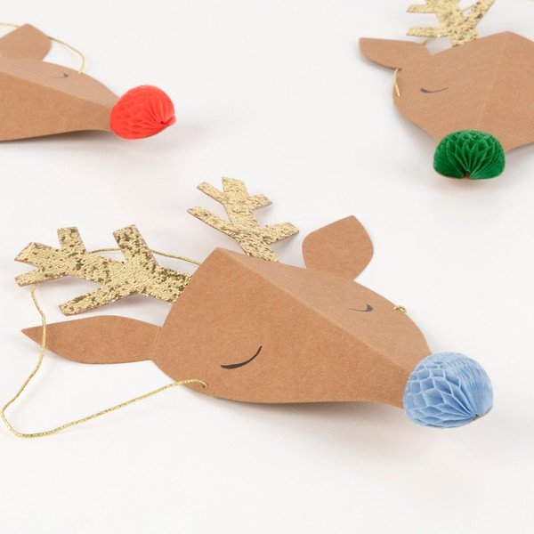 Párty čiapočky v súprave 6 ks Reindeer - Meri Meri-image-2