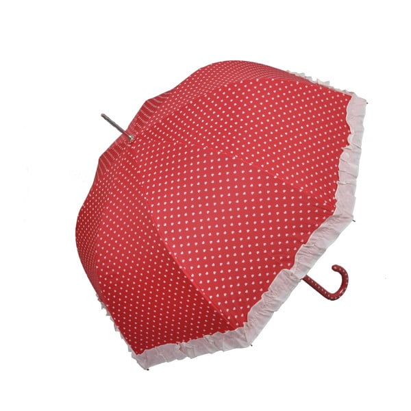 Červený dáždnik Clayre & Eef Lace