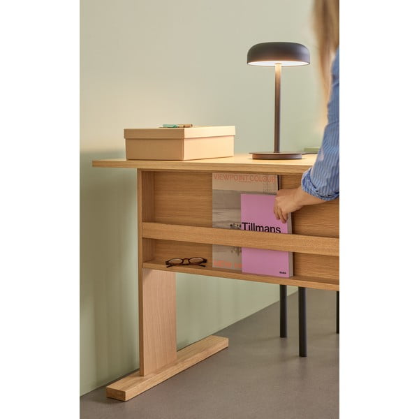 Čierna LED stmievateľná stolová lampa (výška 37 cm) Velo – Hübsch-image-4