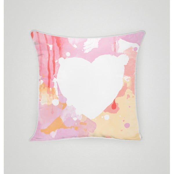 Obliečka na vankúš Pink Heart II, 45x45 cm