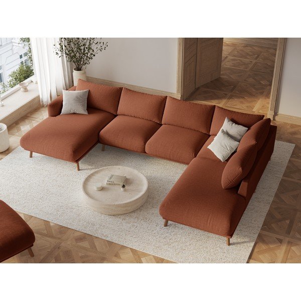 Taburet v terakotovej farbe Naomi – Micadoni -image-1