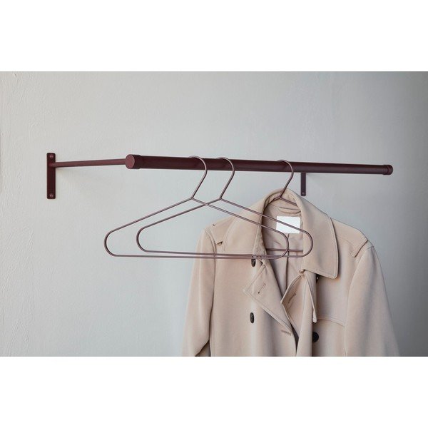 Vínovočervený nerezový nástenný vešiak 90 cm Hang-It – Mette Ditmer Denmark-image-2