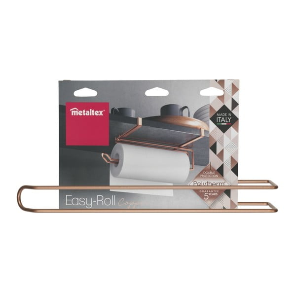 Závesný držiak na papierové utierky v medenej farbe Metaltex-image-3
