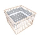 Detská ohrádka v prírodnej farbe 100x100 cm – Roba