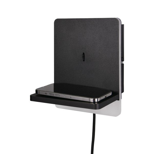 Matne čierne LED stmievateľné nástenné svietidlo Fairfield – Trio