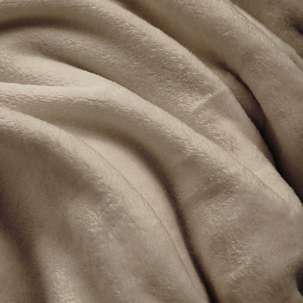Taupe deka z mikroflanelu 220x240 cm Flanou – douceur d'intérieur-image-2