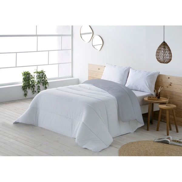 Sivo-biely pléd na dvojlôžko Boheme Hedy, 270 x 180 cm-image-1