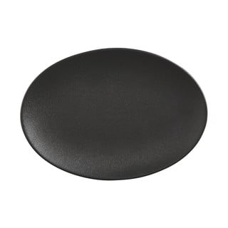 Čierny keramický tanier Maxwell & Williams Caviar, 35 x 25 cm