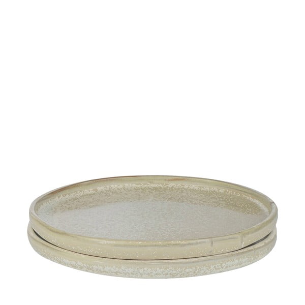 Béžové taniere v súprave 2 ks z kameňa ø 20 cm Sand Grain – Mette Ditmer Denmark