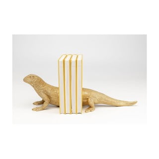 Sada dvoch zarážok na knihy v zlatej farbe Kare Design Lizard