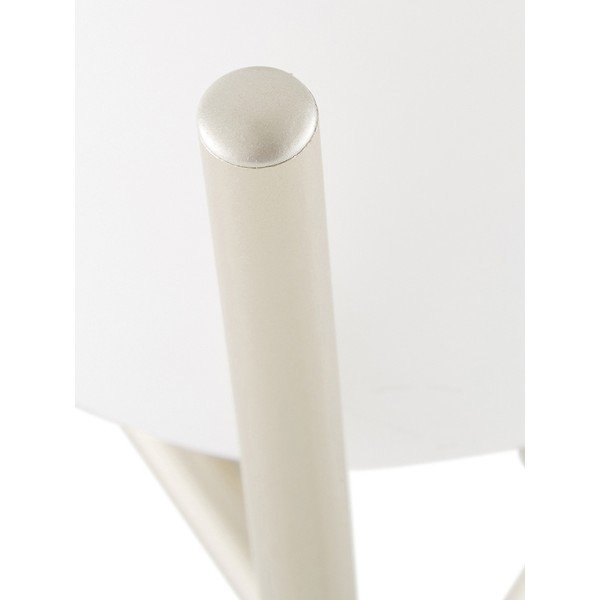 Biela stolová lampa so skleneným tienidlom Westwing Collection Erik, výška 33 cm-image-1