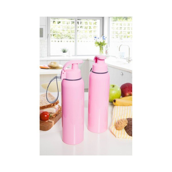 Sada 2 fľiaš na vodu Rose, 0,75 l-image-1