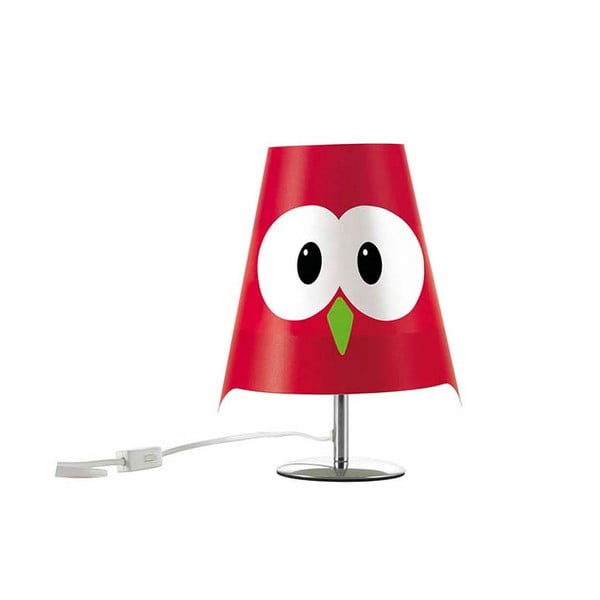 Červená detská lampička e-my Lucignolo