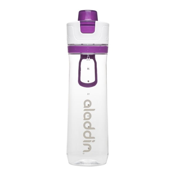 Športová fľaša na vodu s fialovým počítadlom Aladdin, 800 ml