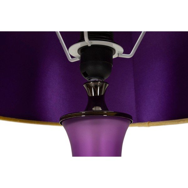 Žltá/fialová stojacia lampa s textilným tienidlom (výška  167 cm) Milva One – Mauro Ferretti-image-2
