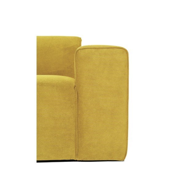 Žltá menčestrová rohová pohovka (ľavý roh) Sting - Scandic-image-4