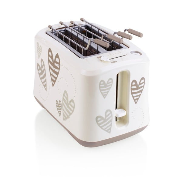 Toaster s motívom srdiečok z antikoro ocele Brandani-image-1