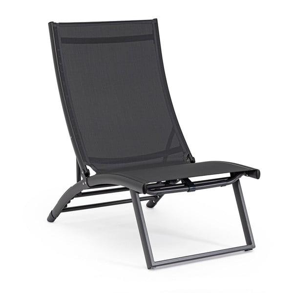 Antracitové kovové záhradné ležadlo Taylor – Bizzotto