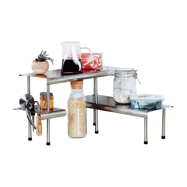 Prídavná polička z nehrdzavejúcej ocele Massivo - Maximex-image-2