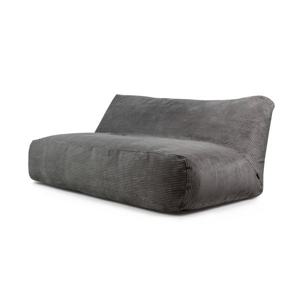 Tmavosivý menčestrový sedací vak Sofa Tube 190 – SLOWDOWN