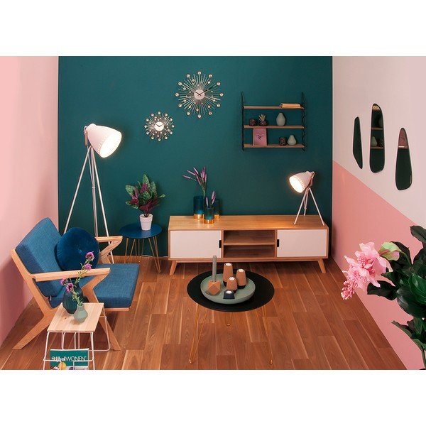 Kovový regál s drevenými policami PT LIVING Zig Zag-image-4