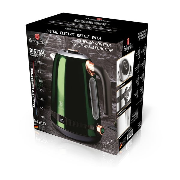 Zelená rýchlovarná kanvica 1.7 l Emerald Collection - BerlingerHaus-image-4